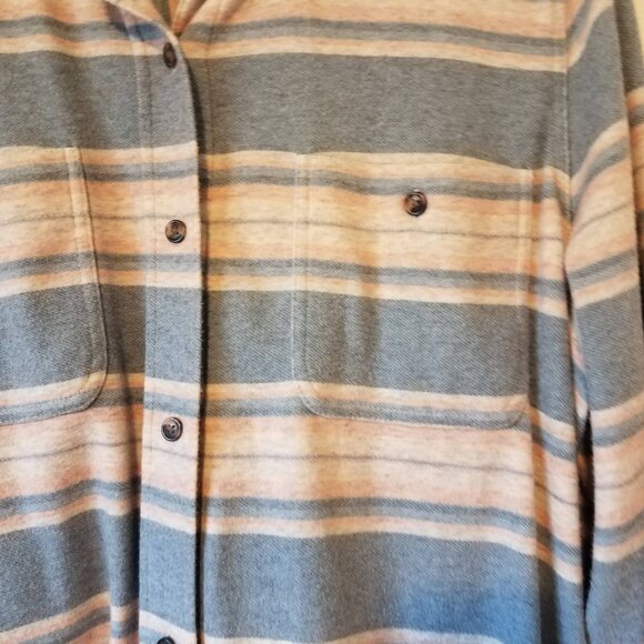 Faherty Women's Legend Sweater Shirt Coastline Stripe XL Extra Large WKS… - Picture 2 of 9